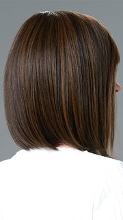 Model is wearing PAIGE by ENVY in ESPRESSO | A cool, Multi-Dimensional Medium Brown with Darker Brown Roots