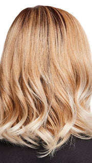 MELTED-MARSHMALLOW | Subtly Warm Dark Sandy Blonde Blend with Medium Brown Roots and Light Ash Blonde Tips and Highlights