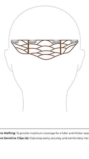 The easiVolume 10" features machine wefting for maximum coverage and 4 pressure sensitive clips.