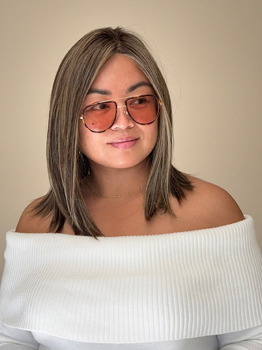 Arlah and Katrina - @wearethehairsis is wearing PERLA by BELLE TRESS in CHOCOLATE BUTTERCREAM R | A deep Chocolate Brown Root, that melts into Buttery, Golden Brown Tones, accented by Soft Caramel and Honey highlights for a smooth, multidimensional finish.