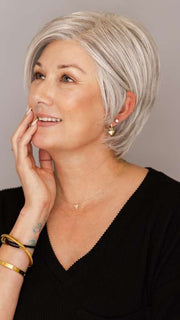 POSH PREMIERE by Raquel Welch in RL56/60 SILVER | Lightest Gray Evenly Blended with Pure White