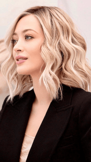 Steph @wigswithsteph wearing SIMMER by RAQUEL WELCH WIGS in color RL19/23SS SHADED BISCUIT | Light Ash Blonde Evenly Blended with Cool Platinum Blonde with Dark Roots