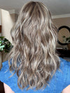 Sandy @i_be_wiggin wearing WESTWOOD by BELLE TRESS in color BROWN SUGAR COOKIE R