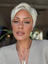 Roxie wearing CELINE by JON RENAU in 60 WINTER SUN | Pure White