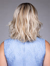 Model is wearing REBECCA by BELLETRESS in color BUTTERBEER R | Dark Brown Base and Root that transitions smoothly into a buttery blonde, infused with creamy honey and toffee tones
