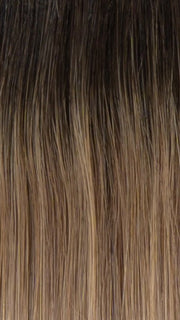 RH10/20SS SHADED BUTTERED WALNUT | Rich Medium Brown with subtle Golden Brown Highlights, shaded with pale blonde highlights from dark roots to ends 