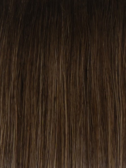 RH8/12SS SHADED MOCHA | Medium Brown with Dark Blonde highlights from dark roots to ends