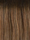 RH8 8/29SS SHADED HAZELNUT | Warm Medium Brown with Ginger Blonde highlights from dark roots to ends