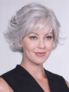 Model is wearing ROMA by BELLETRESS in color OYSTER-GRAY OYSTER GRAY | A mixture of Lightest Gray and a hint of White