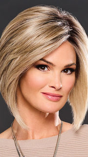 BOUDOIR GLAM by Raquel Welch in RL17/23SS ICED LATTE MACCHIATO | Honey Blonde shaded with Cool Blonde with Dark Roots