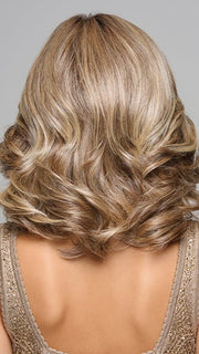RL12/22SS SHADED CAPPUCCINO | Light Golden Brown Evenly Blended with Cool Platinum Blonde Highlights with Dark Roots