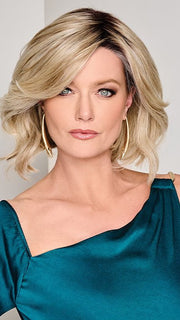 LOVE ALWAYS, RAQUEL by Raquel Welch in RL19/23SS SHADED BISCUIT | Light Ash Blonde Evenly Blended with Cool Platinum Blonde with Dark Roots
