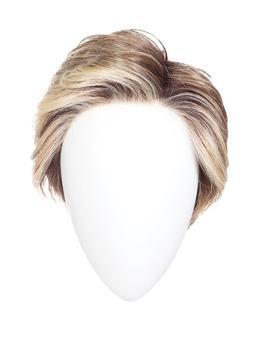 ON THE COVER by Raquel Welch in RL12/22SS SHADED CAPPUCCINO | Light Golden Brown Evenly Blended with Cool Platinum Blonde Highlights with Dark Roots