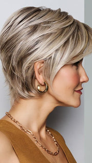 The volume at the crown creates a fuller appearance