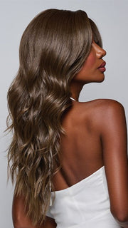 RUNWAY REHEARSAL by RAQUEL WELCH in color RL8/12SS ICED MOCHA | Medium Brown shaded with Dark Blonde