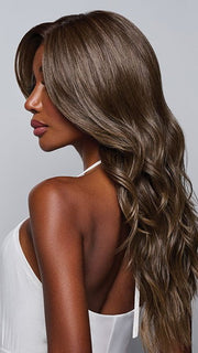 RUNWAY REHEARSAL by RAQUEL WELCH in color RL8/12SS ICED MOCHA | Medium Brown shaded with Dark Blonde