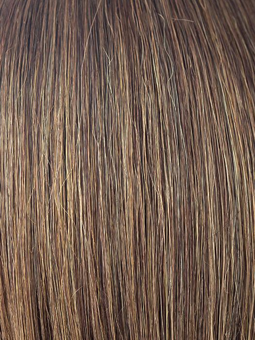 MARBLE-BROWN-R | Medium Brown Evenly Blended with Light Honey Brown With Dark Roots