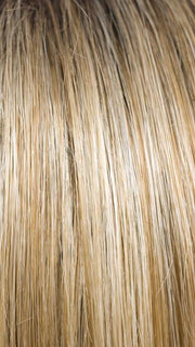 CREAMY TOFFEE R | Rooted Dark Blonde Evenly Blended with Light Platinum Blonde and Light Honey Blonde