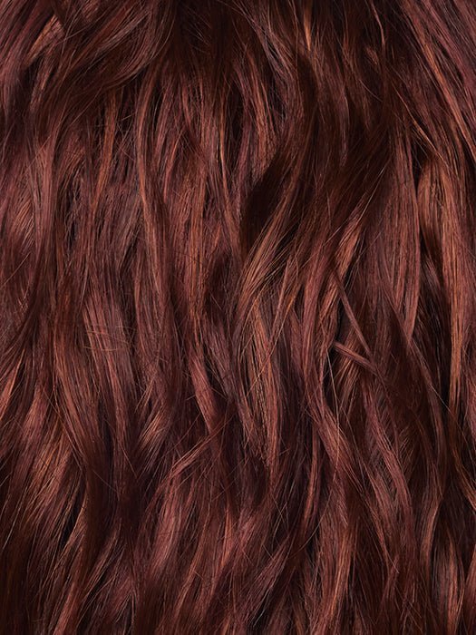 CHERRY-MERLOT | A Medium Descendant Red Base with Finely Woven Cherry Red Highlights
