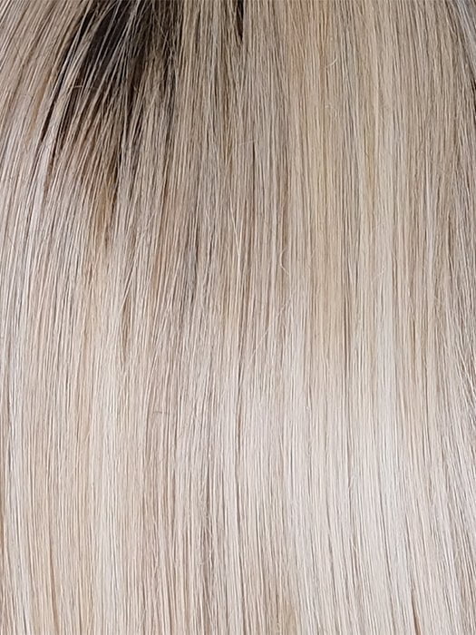 ROOTBEER FLOAT BLONDE | A Blend of Light Pearl Blonde, Ash Blonde, Beige Blonde, Champagne Blonde, and Platinum Blonde with a Light and Medium Brown Root