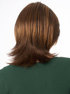 Model is wearing ROSE by ENVY in color CHOCOLATE CARAMEL | Medium Brown with Soft Red and Blonde highlights