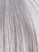 SILVER STONE | Silver Medium Brown blend that transitions to more Silver then Medium Brown then to Silver Bangs