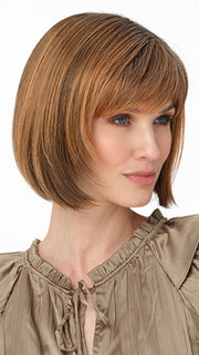 SCARLETT by ENVY in color SAFFRON SPICE | A blend of Light Coppers and Warm Auburns with Darker Brown Roots