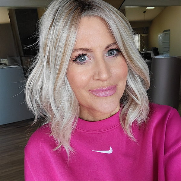 Featured Here: Simmer Elite by Raquel Welch in shade RL19/23SS Shaded Biscuit