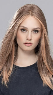 A long, straight hair wig