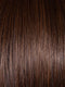 SOFT AMBER BROWN-R  | A warm rooted, amber-toned shade blending golden and red hues over a medium brown base.