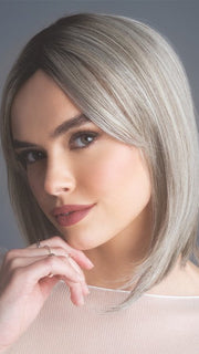SILVER-BROWN-MR | Micro Root that transcends into Silver, Grey and Honey Brown Tones