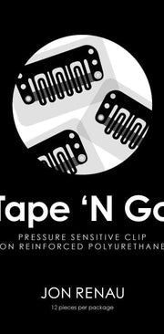 TAPE N' GO | PRESSURE SENITIVE CLIPS (comes with 12 clips)