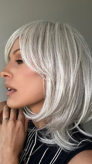 TEXTURED LAYERS by HAIRDO in R56/60 SILVER MIST | Lightest Gray Evenly Blended with Pure White