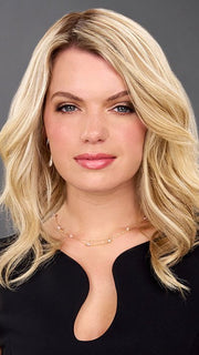 TOP FLEX by Jon Renau in 12FS8 SHADED PRALINE | Medium Natural Gold Blonde, Light Gold Blonde, Pale Natural Blonde Blend, Shaded with Dark Brown