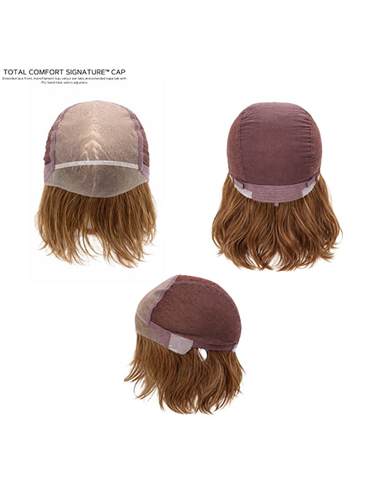 CAP CONSTRUCTION | EXTENDED LACE FRONT | MONO TOP | HAND TIED | PU STRIPS AT NAPE /EAR TABS