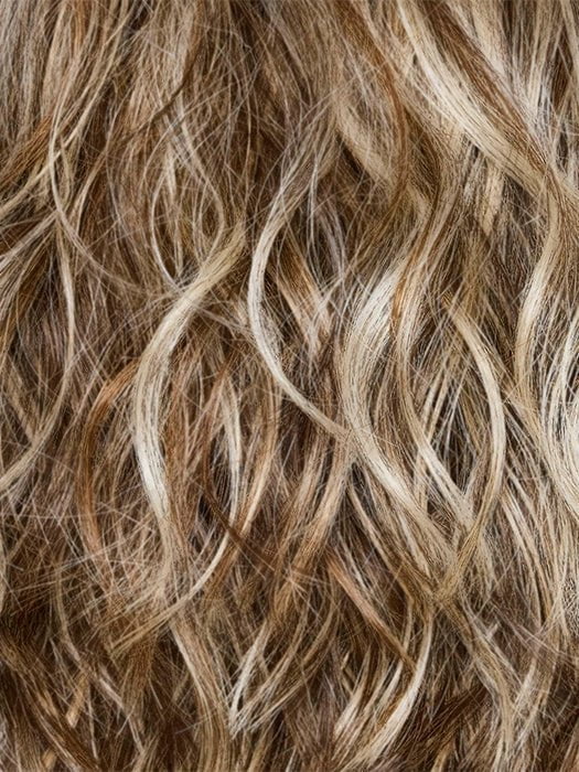 TRES CHOCOLATE R | Carefully placed White, Medium, and Dark Chocolate tones completed with a Dark Brown Root.