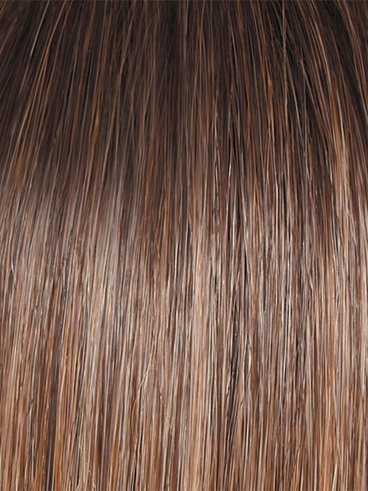 RL12/22SS SHADED CAPPUCCINO | Light Golden Brown Evenly Blended with Cool Platinum Blonde Highlights and Dark Roots