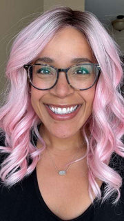 Brea Davis @getwiggywithbrea wearing HOW PINK IT IS by HAIRDO in PINK