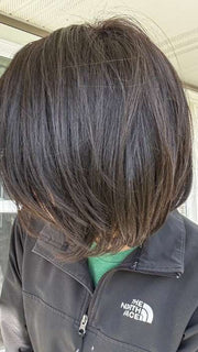 Nichole @nicholealee wearing KRISTEN by JON RENAU in color 4 BROWNIE FINALE | Dark Brown
