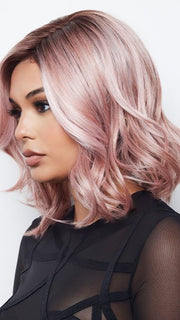 A cute bob style with waves