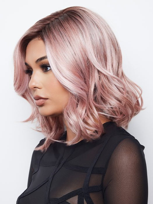 A cute bob style with waves