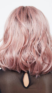 WATERMELON-R | Rich Pastel Pink Base with Subtle Soft Reddish Tone and Soft Dark Brown Roots
