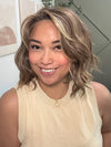 Katrina & Arlah Soriano @wearthehairsis is wearing VERONICA by BELLE TRESS in color BROWN-SUGAR-COOKIE-R | The Roots are a Rich Brown Tone that seamlessly transitions into a Warm Golden Brown