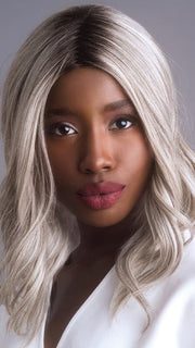 SILVER-BROWN-MR | Micro Root that transcends into Silver, Grey and Honey Brown Tones