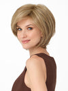 WHITNEY by ENVY in color GINGER CREAM | Dark Beige Blonde underneath highlighted on top with Light Beige Blonde