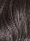 MUSHROOM-GREY-R | Dark brown incorporates light brown and silvery grey tones with shadow roots for a stylish finish.