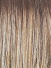 MACADAMIA LATTE R | A combination of Medium and Light Brown, highlighted with Light Gold Blonde, and a mixture of Ash Blonde and Light Gold Blonde, Rooted with Medium and Light Brown