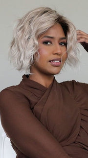DANCE by ELLEN WILLE in CANDY BLONDE TIPPED 101.27.60 | Pearl platinum blonde mixed with light reddish brown and pure white