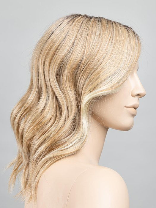 SAHARA BEIGE ROOTED | Light Golden Blonde and Lightest Golden Blonde with Light Honey Blonde Blend and Shaded Roots