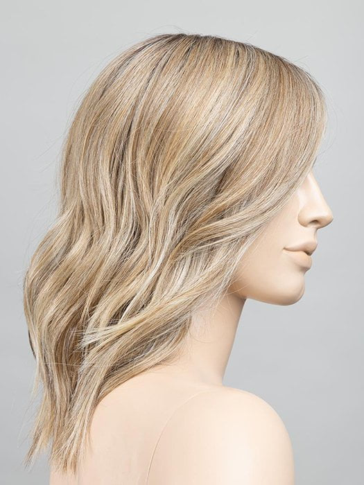SANDY BLONDE ROOTED | Medium Blonde and Light Neutral Blonde with Medium Ash Blonde Blend and Shaded Roots